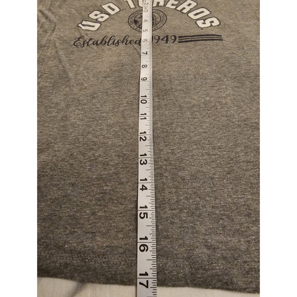 University of San Diego USD Toreros Women’s Medium Gray V Neck T Shirt - Picture 4 of 5